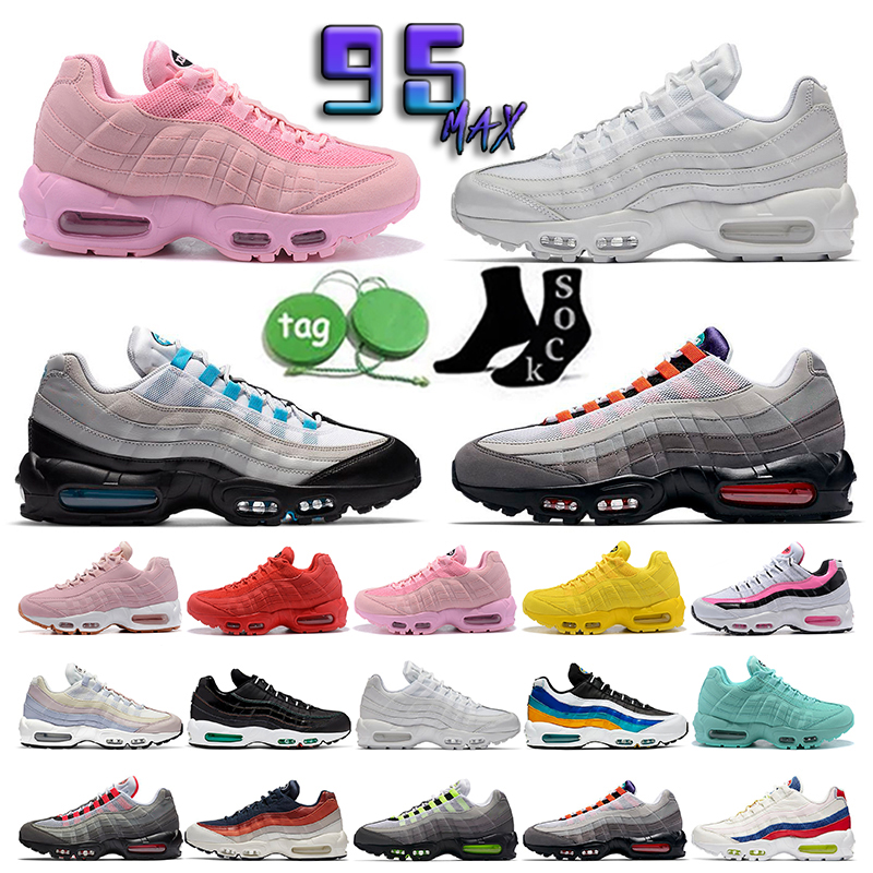 

95 Running shoes for man woman airmaxs 95s sneakers trainers fashion leisure Corduroy Grape Navy Blue Patch OG Neon Rose Solar Red Ultramarine What The Good big size 46, 15