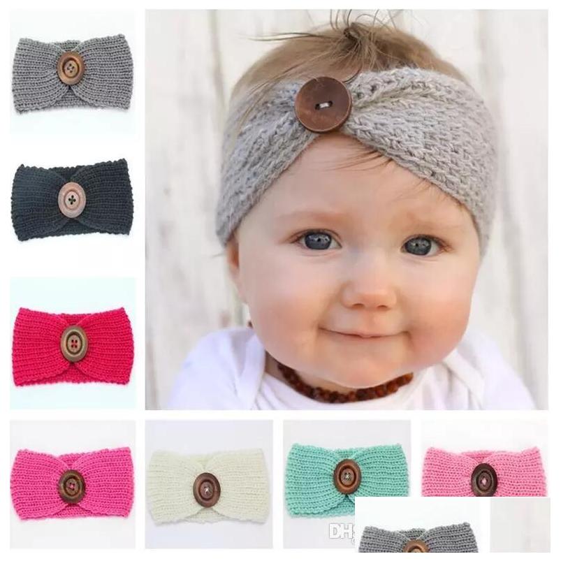 

Hair Accessories New Fashion Baby Girl Knit Crochet Turban Headband Warm Headbands For Newborns Hairband Kids Child Headwear Drop De Dhbmw, Multi-color