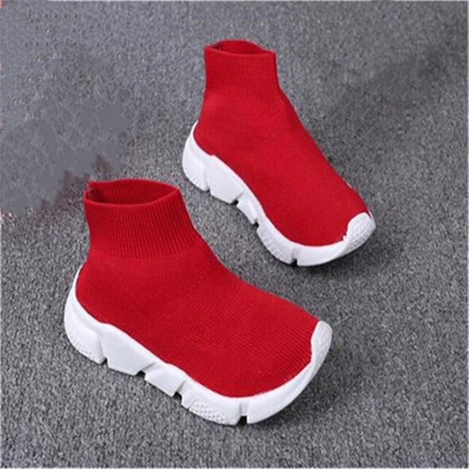 Chaussures pour enfants en plein air mode bambin bébé baskets bottes enfants chaussure de course garçon filles tricoté chaussettes athlétiques ch