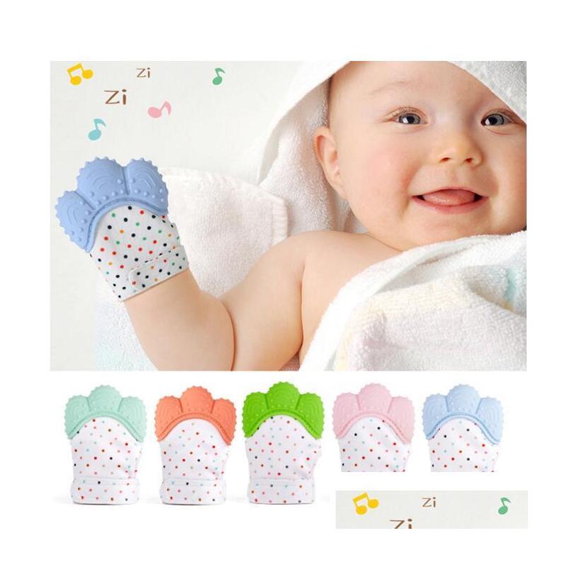 

Soothers Teethers New Sile Teether Baby Pacifier Glove Teething Chewable Newborn Nursing Beads Infant Bpa Pastel 5 Colors Drop Del Dhnvb