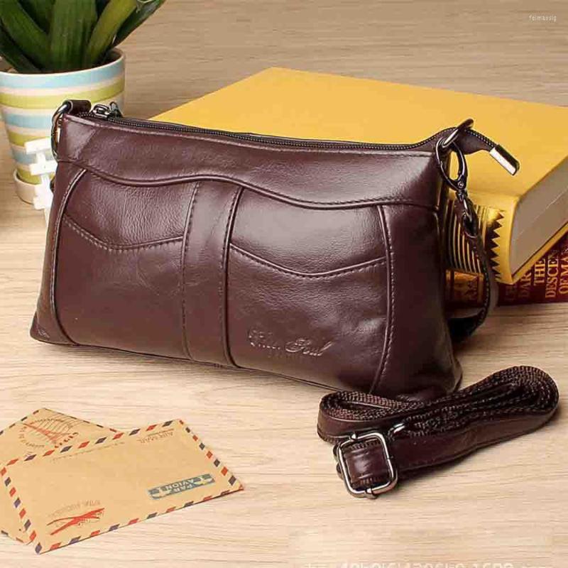 

Evening Bags Motingsome Luxury Genuine Leather Handbag For Women Retro Cowhide Mother Shoulder Messenger Bag Daily Purses Clutch 2023, Black