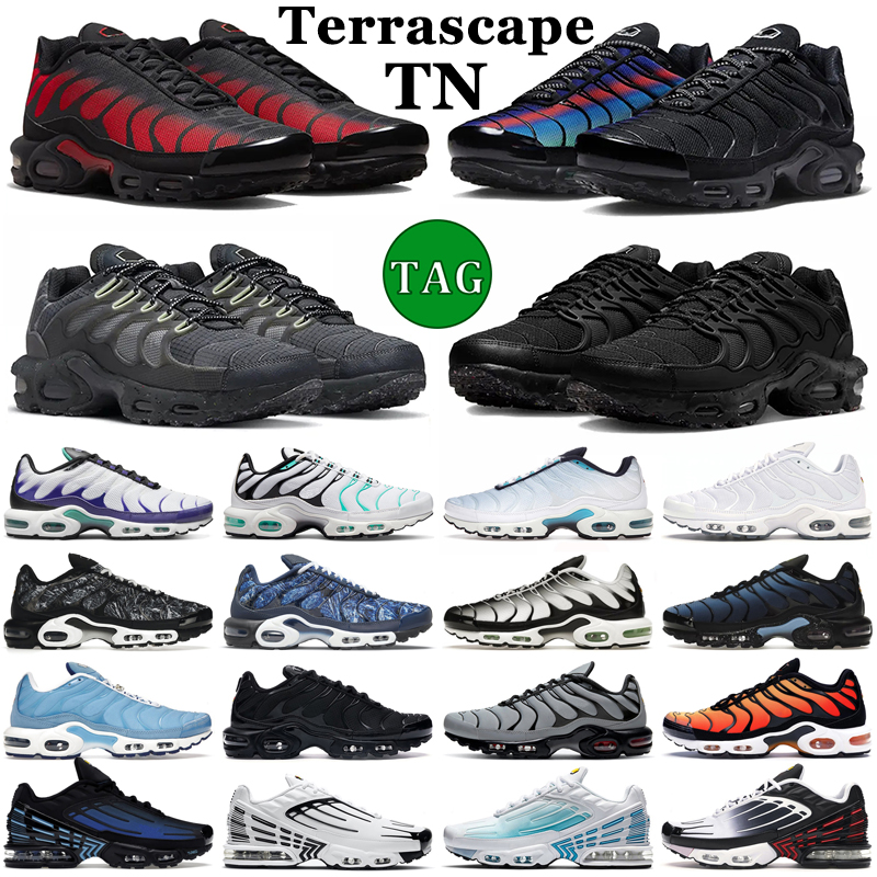 

terrascape tn plus 3 Men Women Running Shoes Triple Black White Anthracite Mint Green Unity Bred Reflective Hyper Jade Blue Smoke Grey Mens Trainers Sports Sneakers