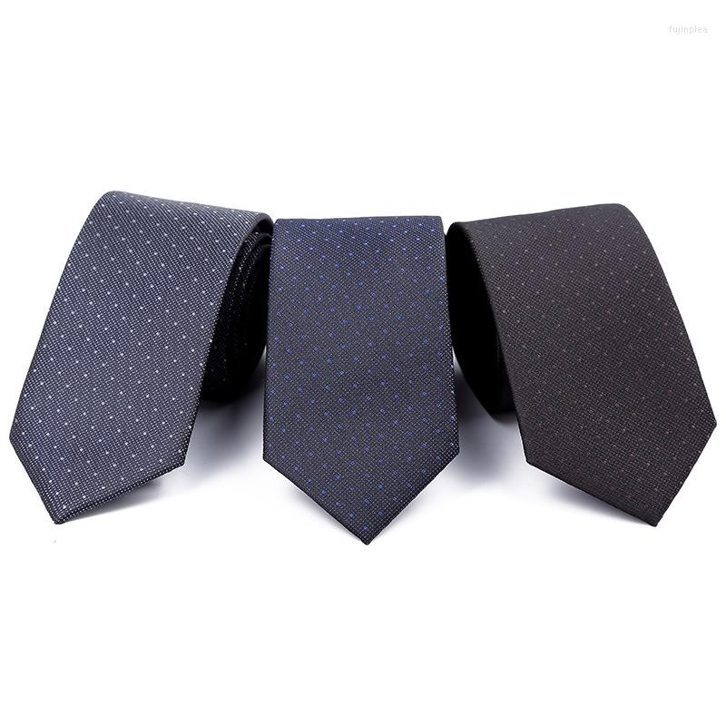 

Bow Ties Men's Polyester Jacquard Solid Color Tie With Small Dots
