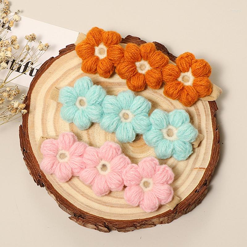 

Hair Accessories Crochet Flower Baby Headband Elastic Born Bands For Girls Kids Clips Children Barrettes Girl, Red headband