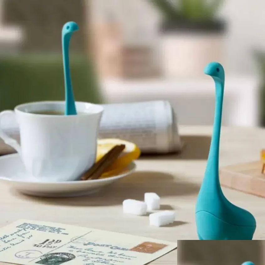 

Tea Strainers Loch Ness Monster Strainer Infuser Sile Cute Cartoon Fda Lfgb Standard Loose Leaf Filter Teaware Tool Fy3864 Drop Deli Dh1Mr