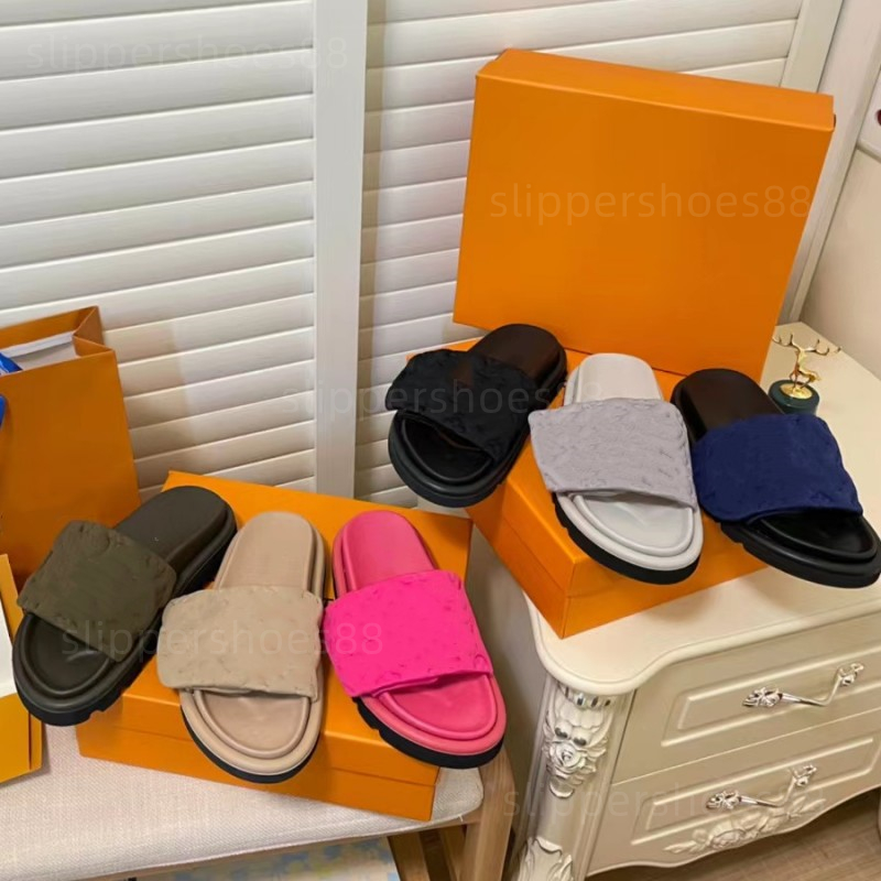 

designer shoes slipper sandal pool slides comfort pillow mules sliders womens mens summer slide sandals slippers comfy flipflops platform chunky shoe 35-45