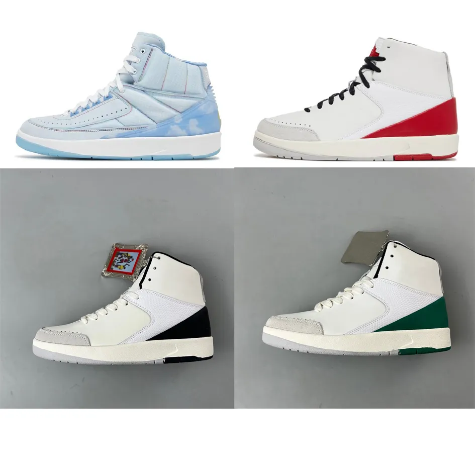 

Retro men womens jumpman 2 basketball shoes aj2 youth kids Balvin Blue Camo Lucky Green White Black Oreo Nina Abney UNC Titan Two 18 Brown Suede sneakers, White green low