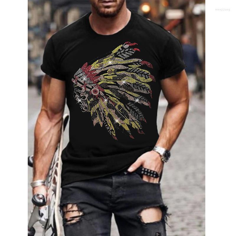 

Men' T Shirts Mens Quality Oversized Fashion Summer Tee Tops Casual Y2k Clothes Rhinestone Designer Short Sleeve Street O-Neck Club, Lzt2228