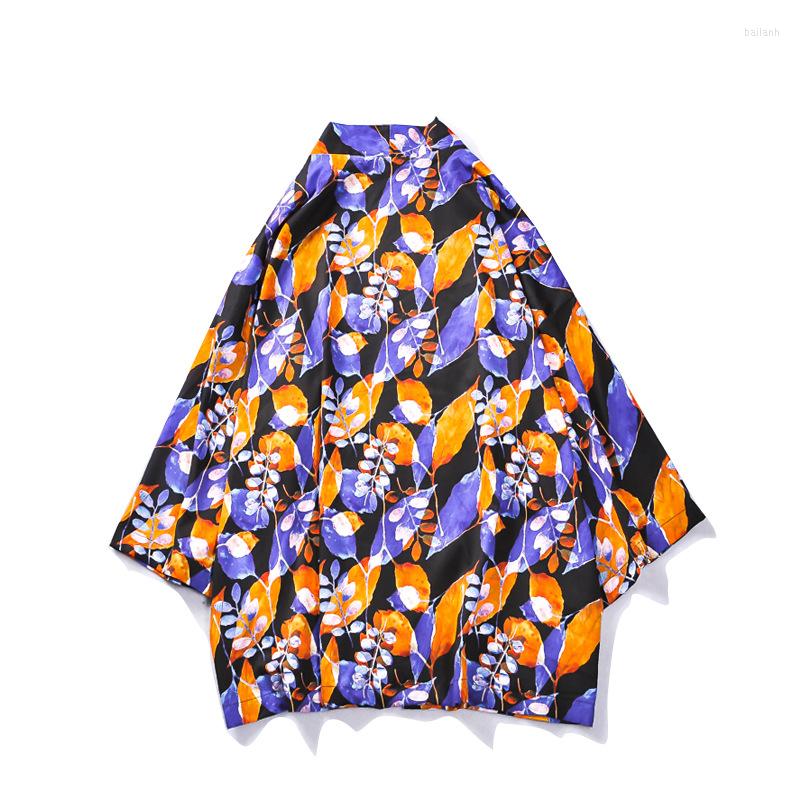 

Ethnic Clothing Spring And Summer Men's Fashion Brand Road Gown Personalized Digital Printing Casual Beach Loose Large Size Thin Cloak