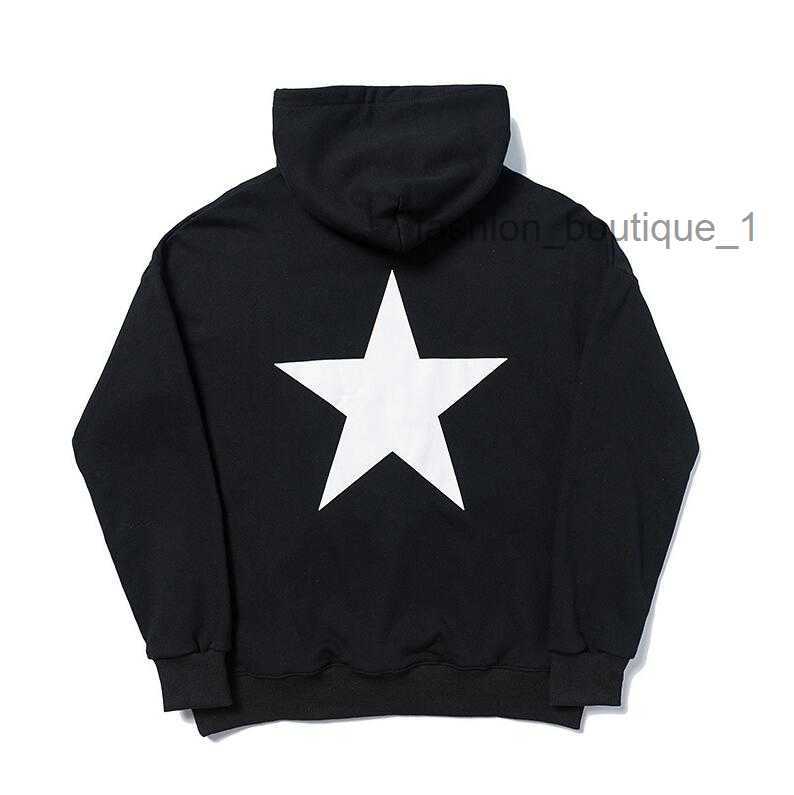 

21ss Fog Tide Brand Men' Sweatshirts Autumn Five-pointed Star Print Ess Long Sleeve Hoodies9VA5W9VA5W, Black