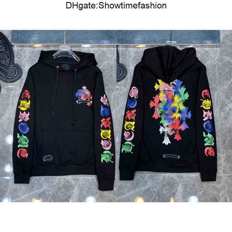 

3A Classic Mens Zipper Ch Hoodies Designer Horseshoe Sanskrit Cross Print Pullover Heart Hoody Sweatshirts Sweater Luxury Woman Jackts Fate HTY8, 19