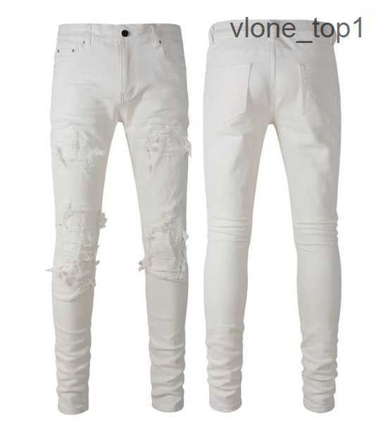 

Knee amirly Mens Designer Jeans Slim Patchwork Tattered Paige Denim Stars Pattern Design Pants Letters Torn Ripped for Man Skinny Straight 5 T6BQ