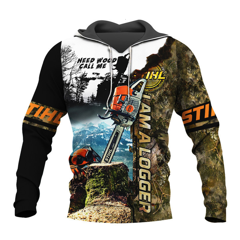 

Men' Hoodies Sweatshirts The latest logging chainsaw series hoodies casual street hiphop Harajuku zipper unisex sweatshirt tops 230227