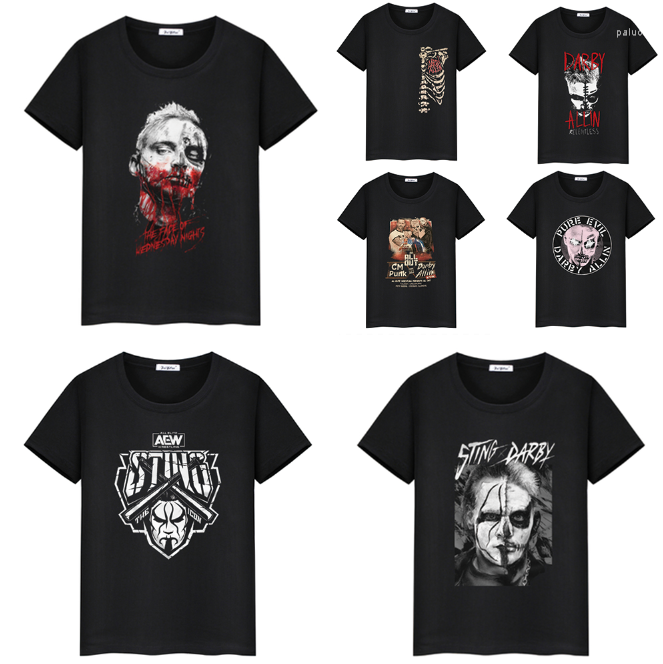 

Men's T Shirts Darby Allin T-Shirt ROH Pro Wrestling Summer Custom Cotton Short Sleeve Shirt, 21