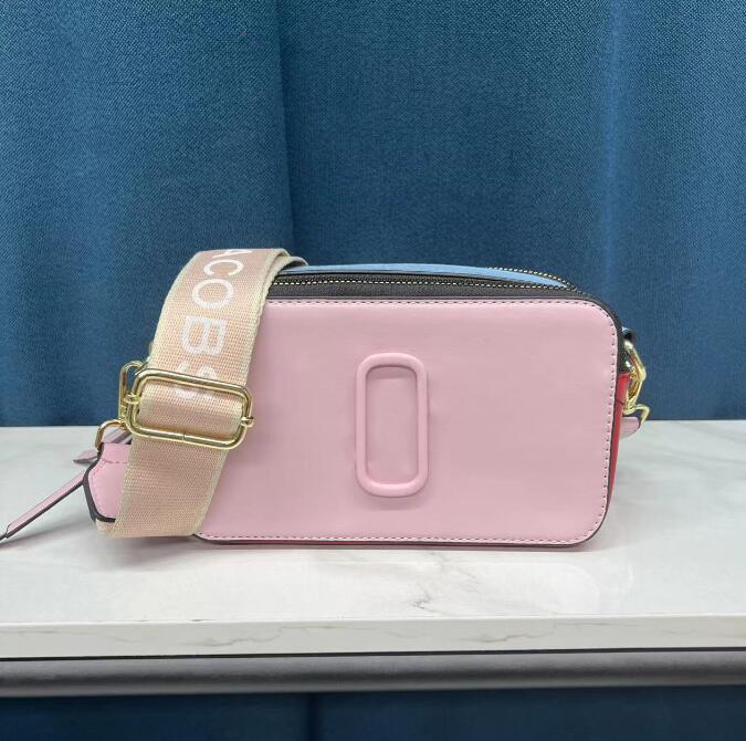 

fashion womens mens snapshot High texture ladies bag Handbag Famous Camera designer Small Crossbody purse mini Marc Women Shoulder Bags Messenger cross body M0601, Blue