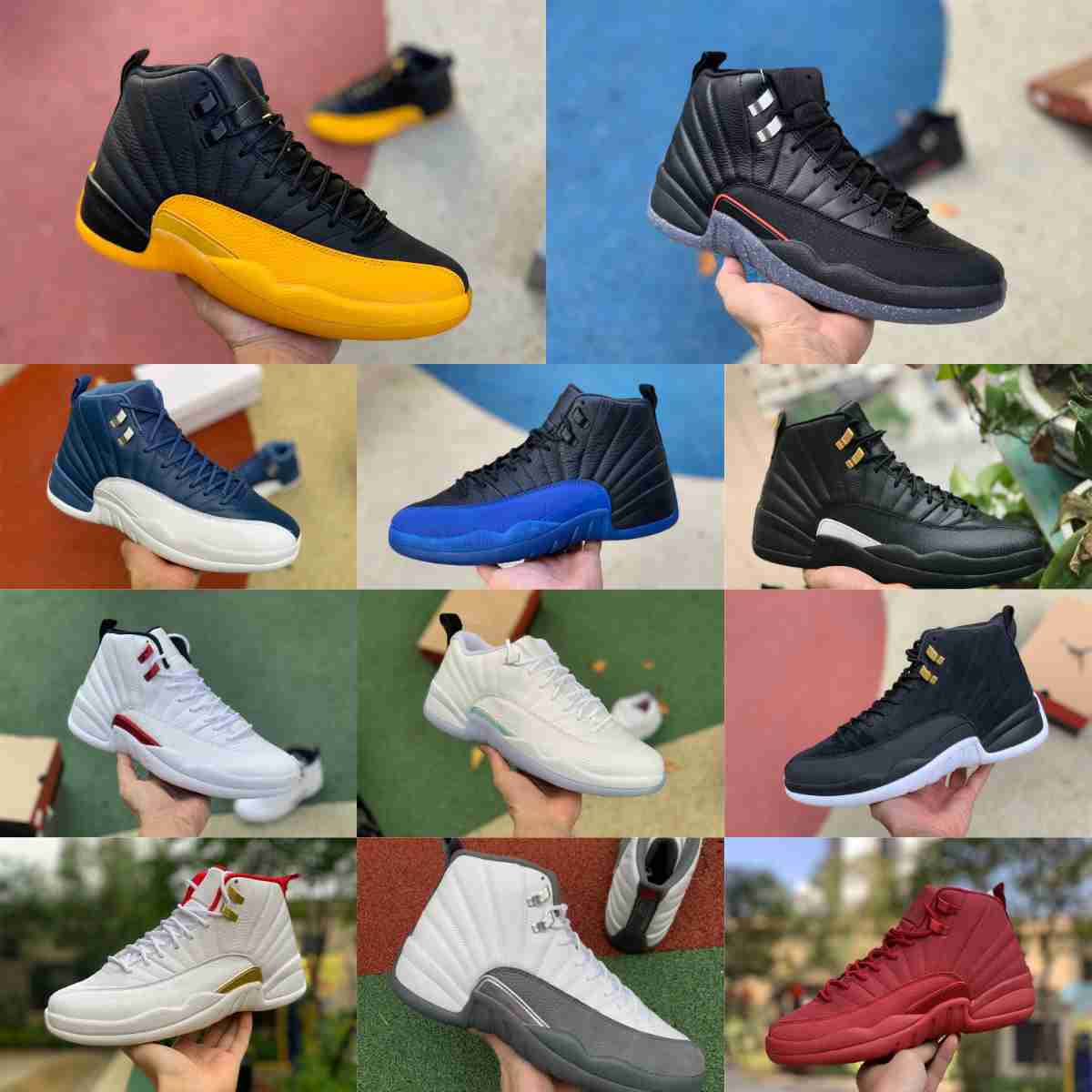 

Jumpman Utility Grind 12 12s Mens High Basketball Shoes The Master International Flight Midnight Black Michigan Game Ball Gym Red French Blue Cny Trainer Sneakers, Please contact us