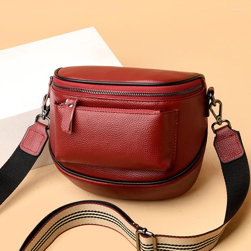 

Evening Bags Real Cowhide Leather Handbag Brand Designer Fashion Shoulder Casual Messenger For Women 2023 Winter Tote Bag, Black