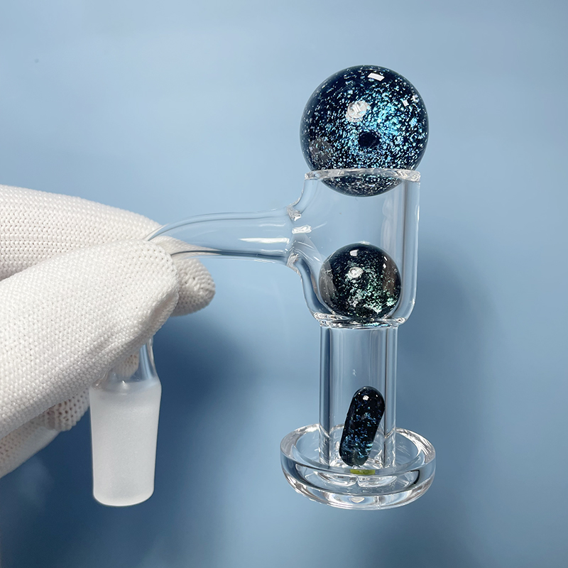 

Full Weld Terp Slurper Quartz Banger Smoking Accessory Set With Glass Marble Carb Cap Spinning Screw Insert 10 14 mm Male Joint