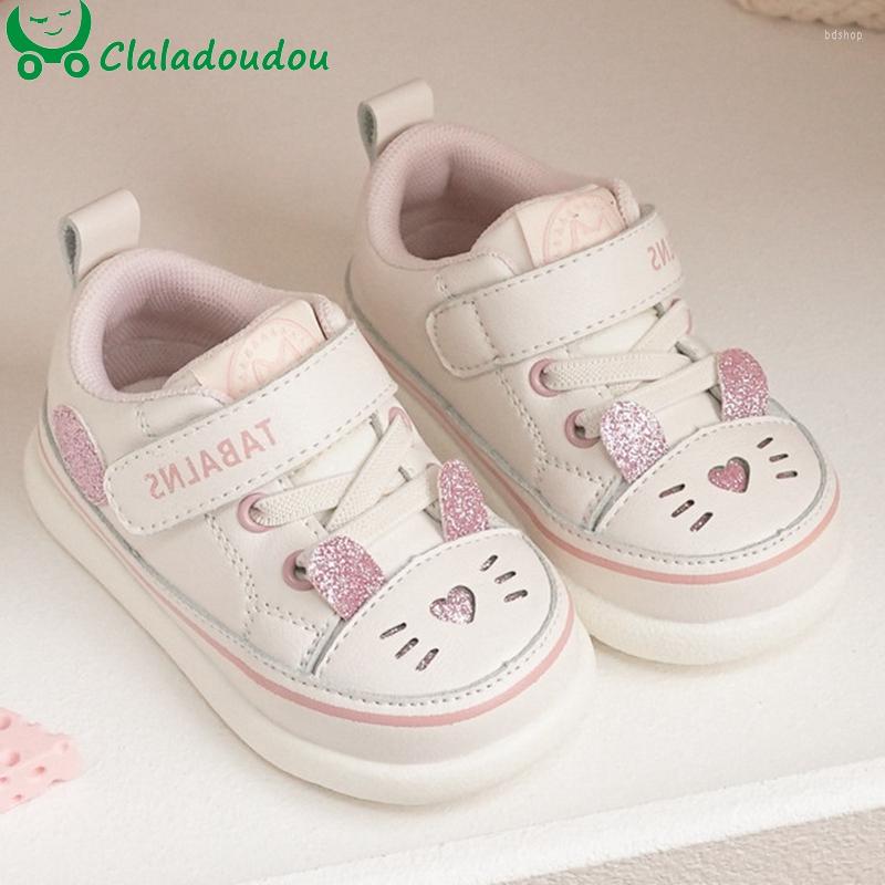 

First Walkers 13-15.5cm Cute Cartoon Baby Girls Sneakers Shoes 2023 Spring For -3Years Little Princess Soft Sole Infant Girl Out Walker, Beige