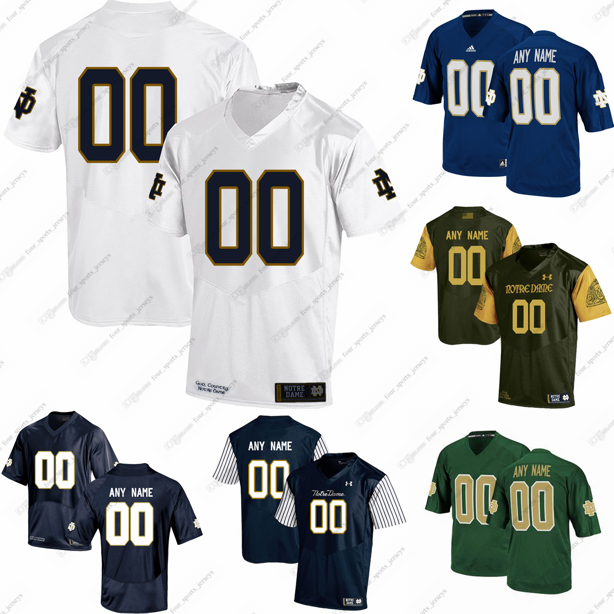 

Custom NCAA College Notre Dame Fighting Irish Football Jerseys Osafo-Mensah Rubio Smith Bauer Bertrand Botelho Kiser Kollie Liufau Opperman Reader Schweitzer, Men