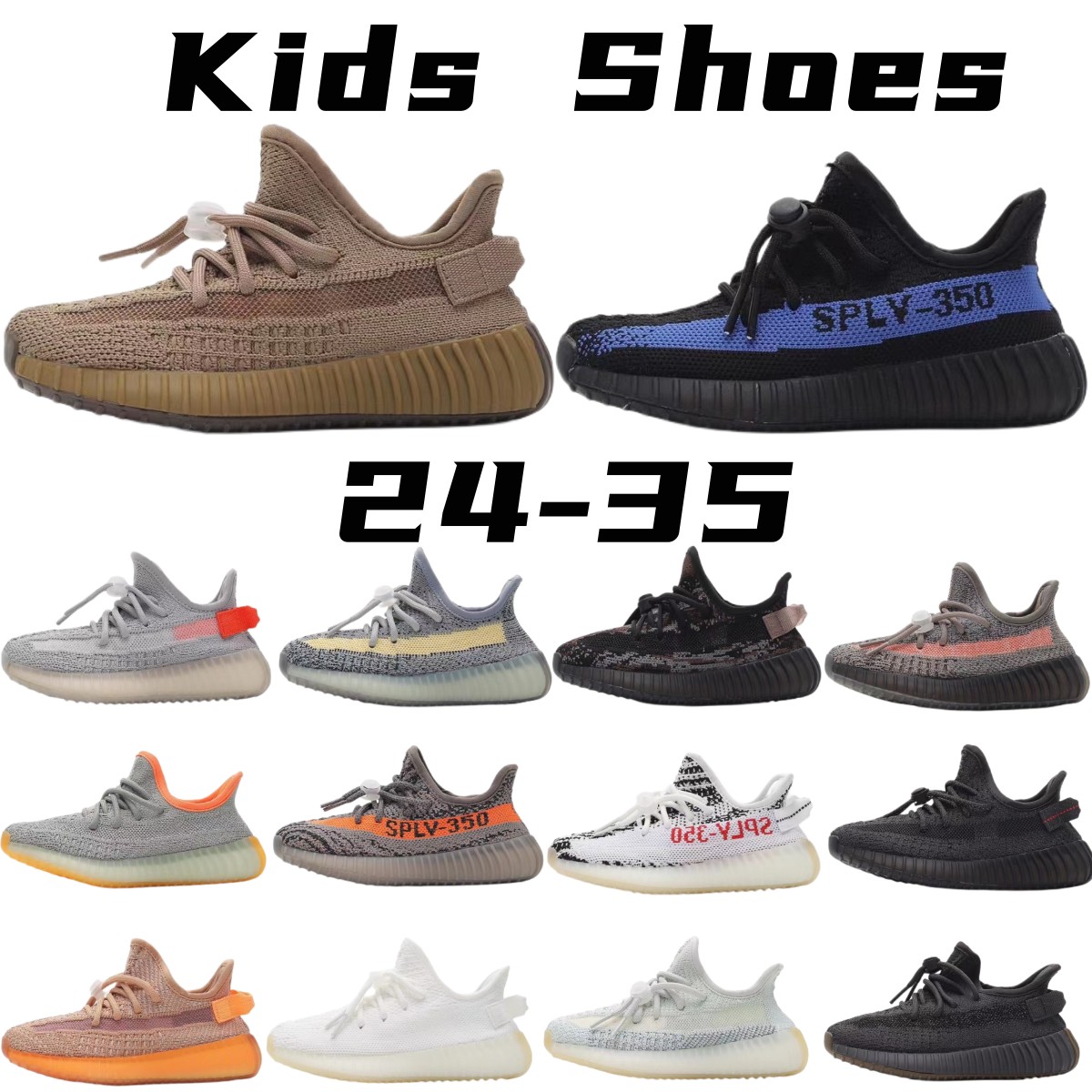 

Children Sneakers Running Kids Shoe Sport zebra black designer toddlers beluga 350 v2 youth outdoor trainers kid Boys Girls yeezies Basketball Runner white boost