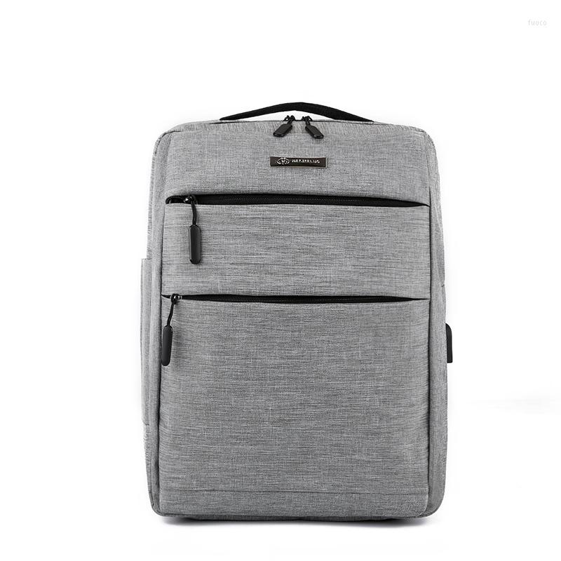 

Backpack High Quality Men's Computer Bag Large Capacity Breathable Gray Mountaineering Anti-theft USB Charging Women's, Black