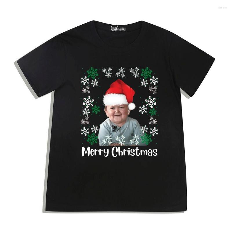 

Men's T Shirts Hasbulla Christmas Clothes Shirt Men's Women Street Hip Hop Harajuku T-shirt Short Sleeves Pure Cotton Loose Casual Tee, Red