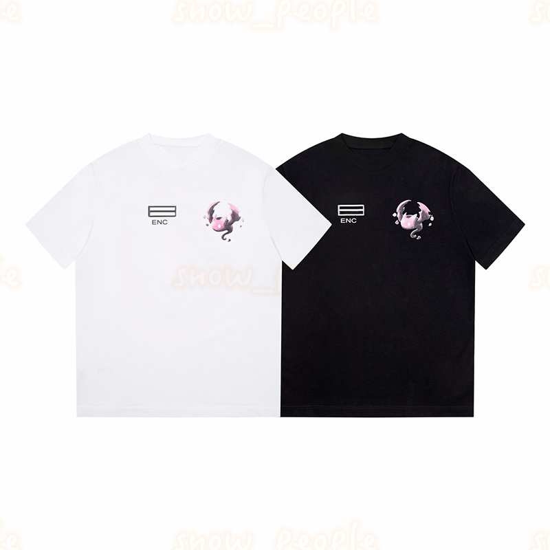 

Men Womens Spring Summer New T Shirt Mens Casual Streetwear Tops Womens Fashion Print Clothing Size XS, Black