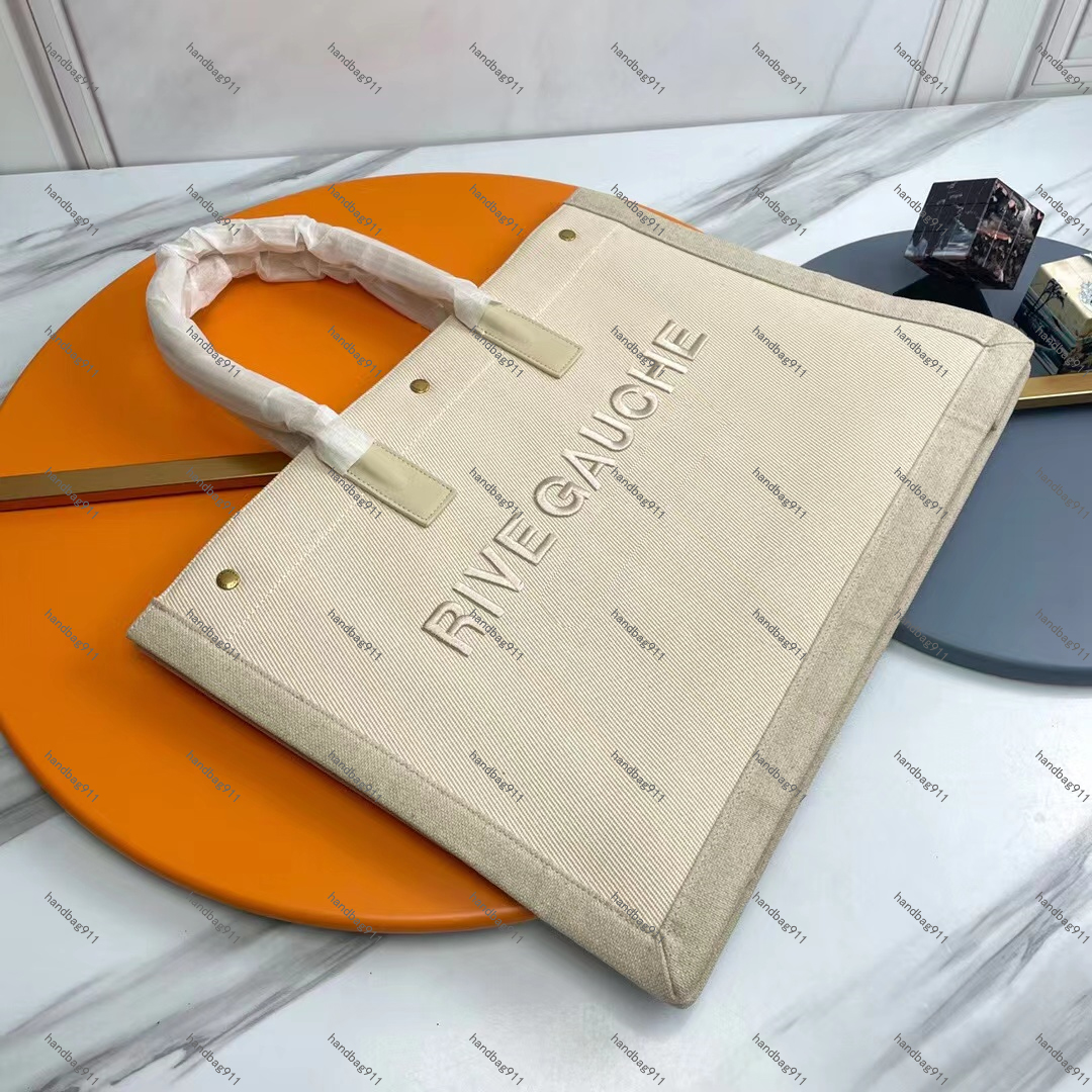 

10A Top Quality Women Rive Gauche Tote Bag Luxury Designer Shoulder Bag Large Capacity Handbag Lady Work Shop Bags Cabas Handbags