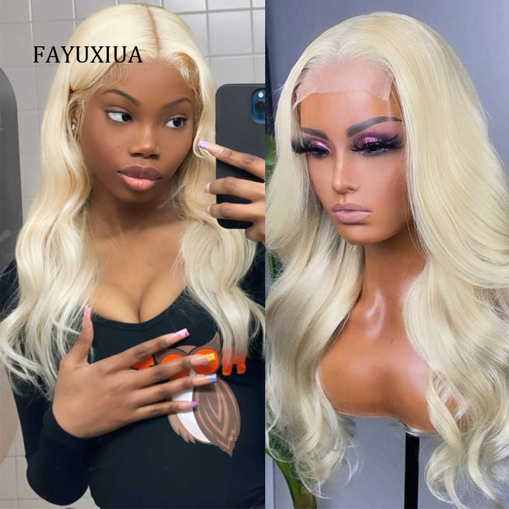 

Synthetic Wigs Blonde Wig Long Synthetic Lace Front Natural Wavy Cosplay s for Women Heat Resistant Fiber Ginger Blue Brown s 230227, Black lace wig