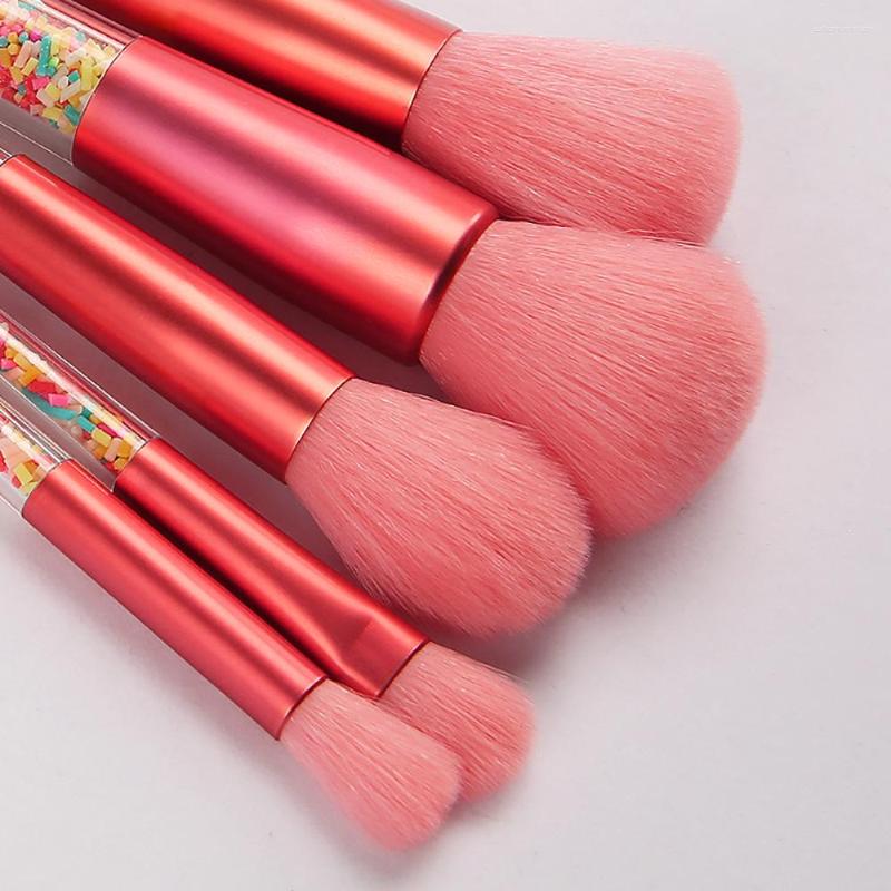 

Makeup Brushes 5pcs Transparent Set Beauty Powder Super Soft Blush Brush Make Up Cosmetic Private Label Custom Bulk