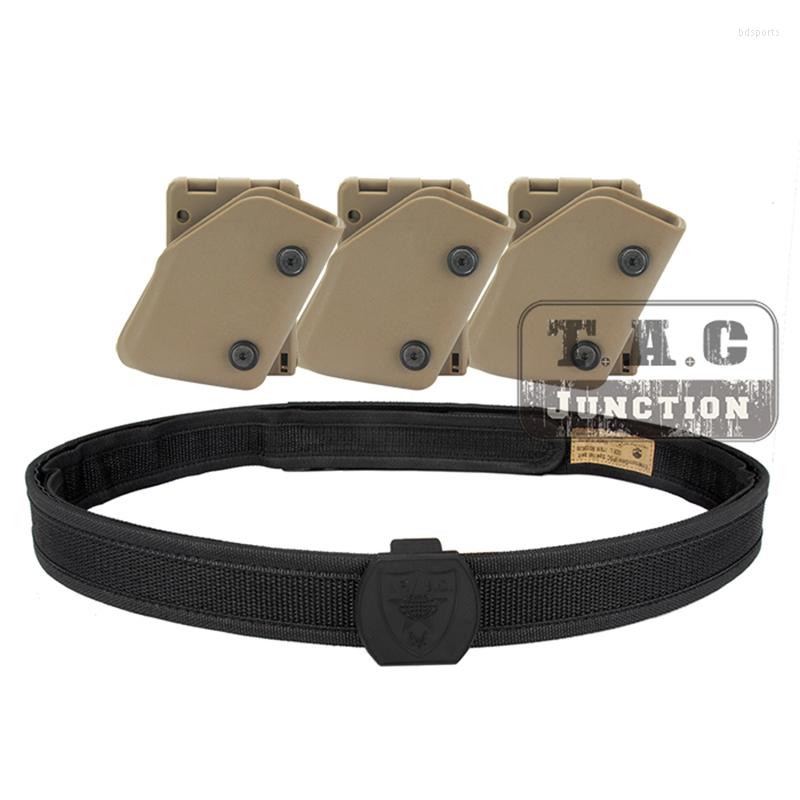 

Waist Support IPSC USPSA IDPA Competition High Speed Shooting Inner & Outer Belt W/ 3x Fast Draw Pistol Magazine Pouch Mag Carrier, Picture shown