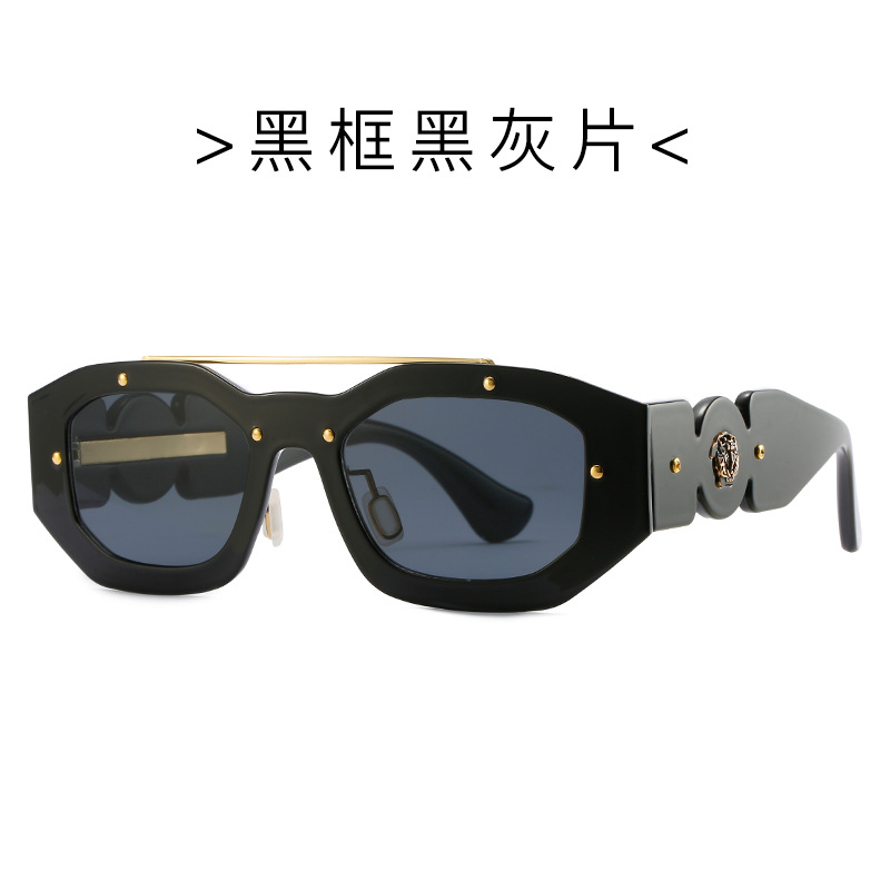 

Fashion Sunglasses Luxury Women's Glasses Metal Full Square frame Modern Wholesale PC Shades UV400 Vintage Adumbral
