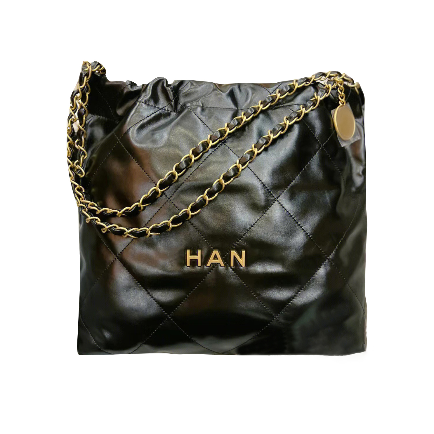 

22 Latest products Garbage bag Clutch Luxury female male designer channel chain travel women fashion Shopping Tote Tote Leather Oblique shoulder wholesale bag, Green