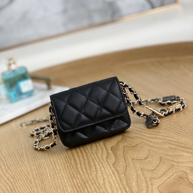 

Designer Bags 10cm Chain Flap Quilted Bag Women Calfskin Caviar Leather Shoulder Bags Crossbody Handbags Purses Tote Lady Clutch Card Holder C Family-81161Have a box, Red