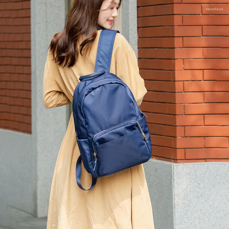 

School Bags Oxford Women Backpack Female Waterproof Bagpack For Teenage Girls High Quality Fashion Travel Bag Laptop Back Pack, Black