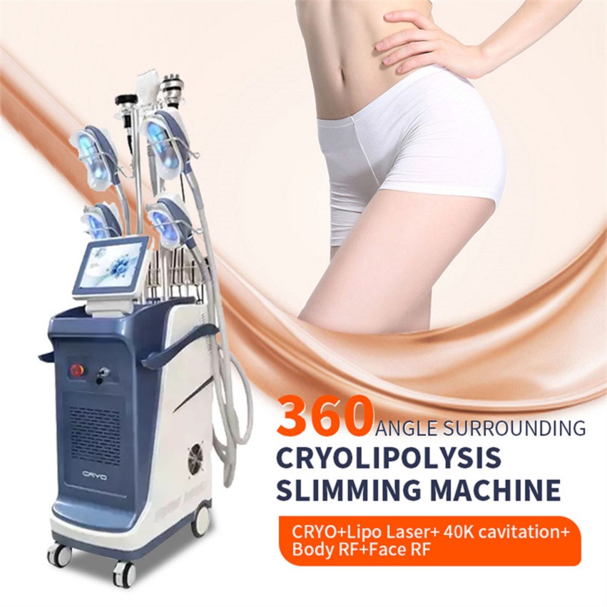 

RF Equipment 2023 Cryolipolysis Fat Freezing Machine Cryotherapy Slimming Cavitation Reduction Lipo Laser Beauty Machine