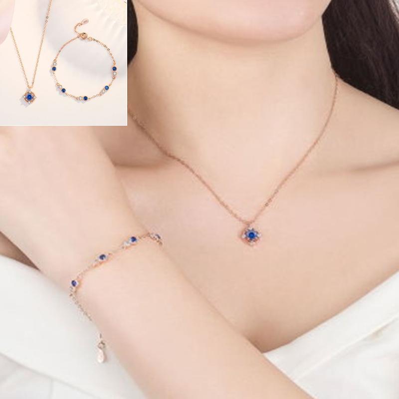 

Necklace Earrings Set & Park Min Young Bracelet Her Private Life TV Drama Korean Fashion Chain Jewelry Valentine's Day Gift, Picture shown