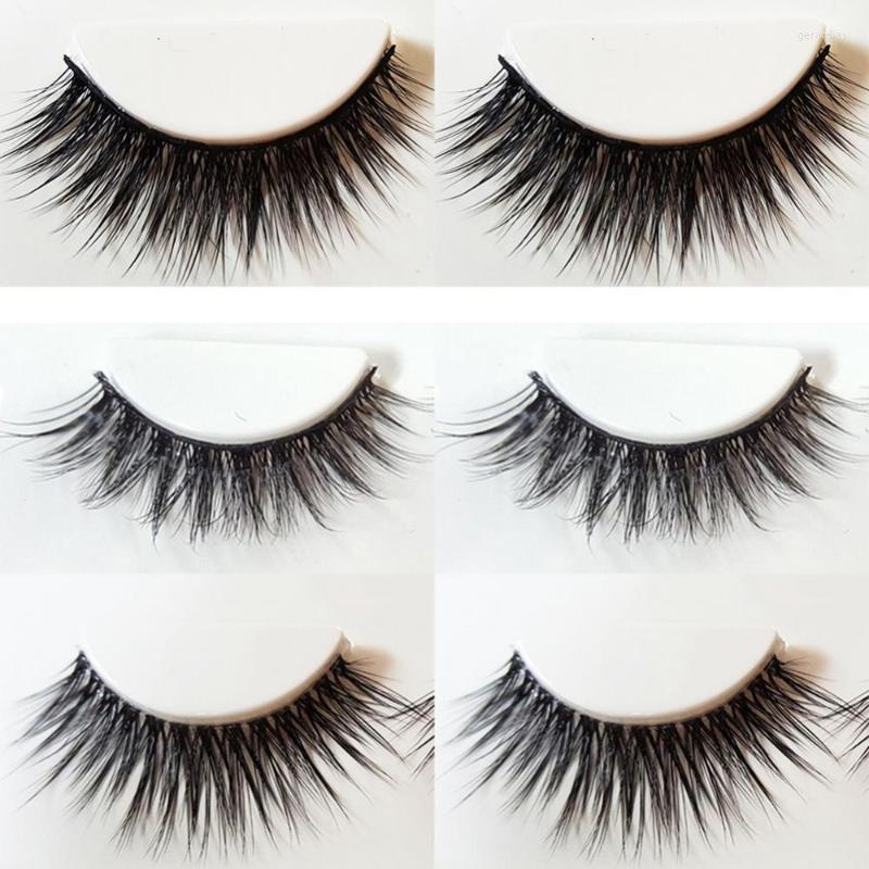 

False Eyelashes Thick Extension Eye Lashes Natural Eyes Makeup 3Pairs 3D Fake Cross ExtensionsFalse