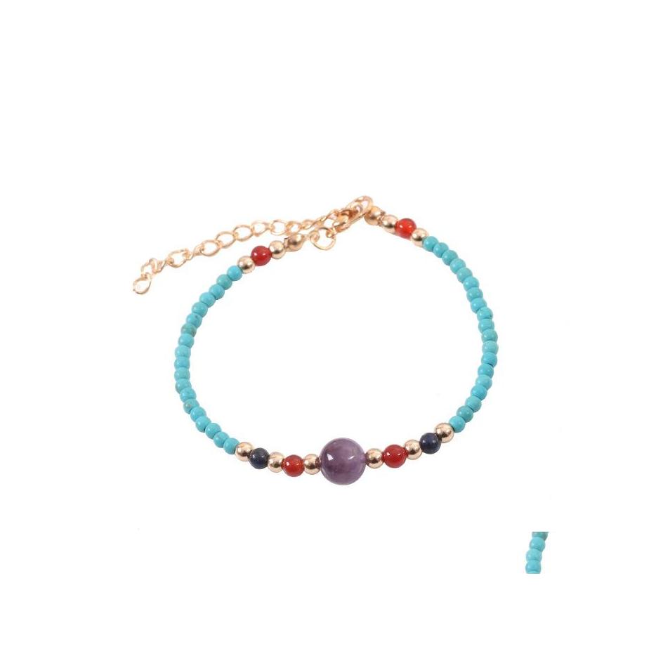 

car dvr Beaded Strands Womens Beaded Bracelet Colored Beads Weaving Friendship Jewelry Hawaii Summer Fashion 12Pcs Drop Delivery Bracelets Dhpin