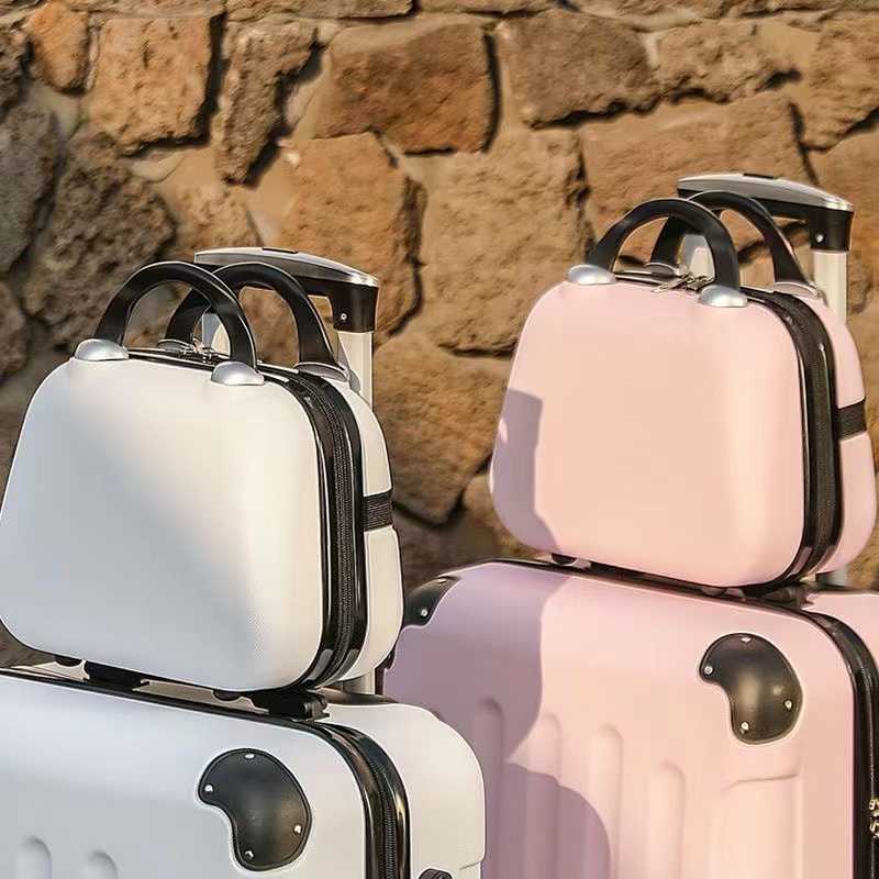 

Cosmetic Organizer Storage Bags 14-Inch Women's Bag Portable Case Professional Cosmetology Makeup Travel Box Suitcases Y2302