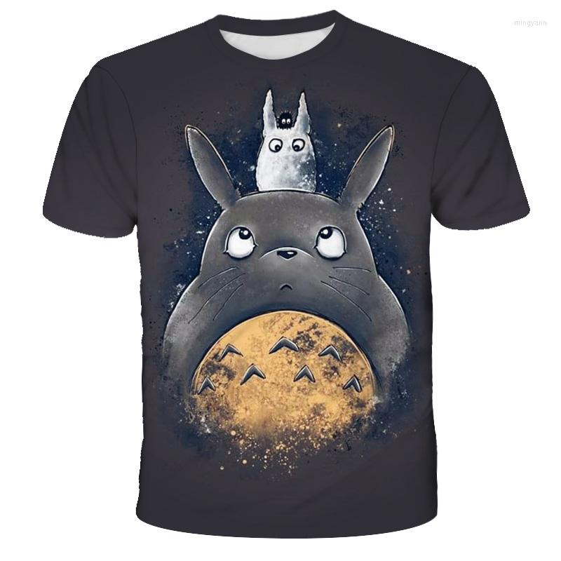 

Men's T Shirts Totoro Funny Cute Anime 3D Miyazaki Hayao T-shirt Fashion Casual Summer Tops Short Sleeve, Beige