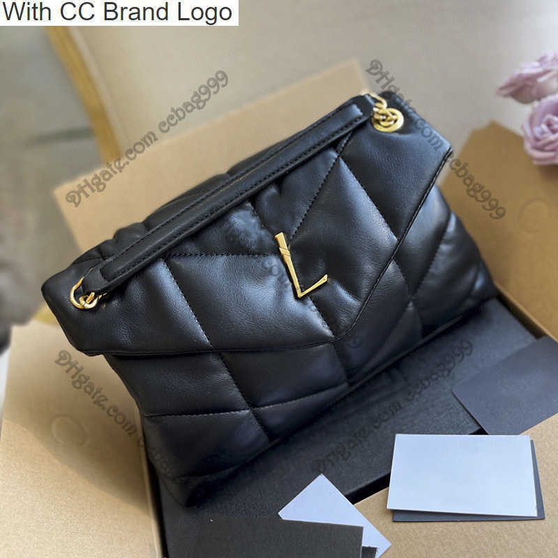 

CC Brand Cross Body Women Black Jumbo Puffer Medium Chain Bags Quilted Lambskin Leather Gold Metal Hardware Cross Body Flap Designer Wallets Multi Pouches Shoul, Box
