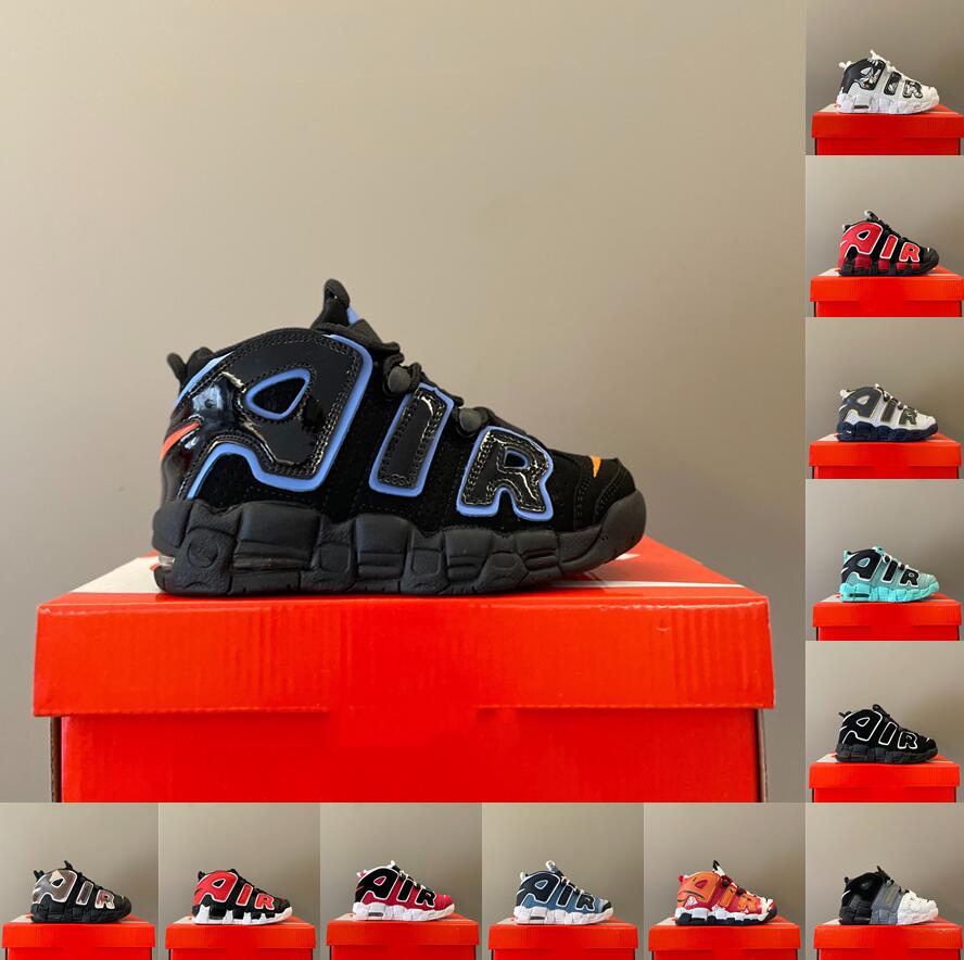 

2023 NEW Uptempos Kids Basketball Shoes Scottie 96 More Tri-Color Pippen Total White Sunset Multi-Color Black Bulls Renowned Rhythm Raygun
