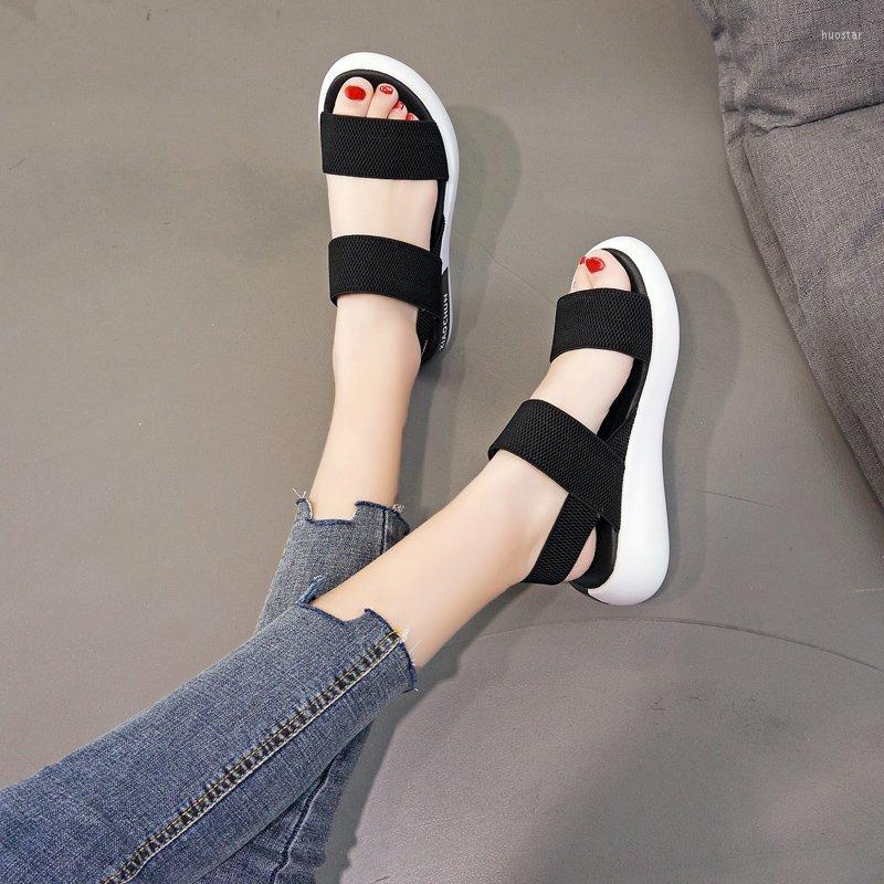 

Sandals Women's 2023 Summer Closed Toe Flat Women Fashion Platform Romen Outdoor Casual Sport, Gray