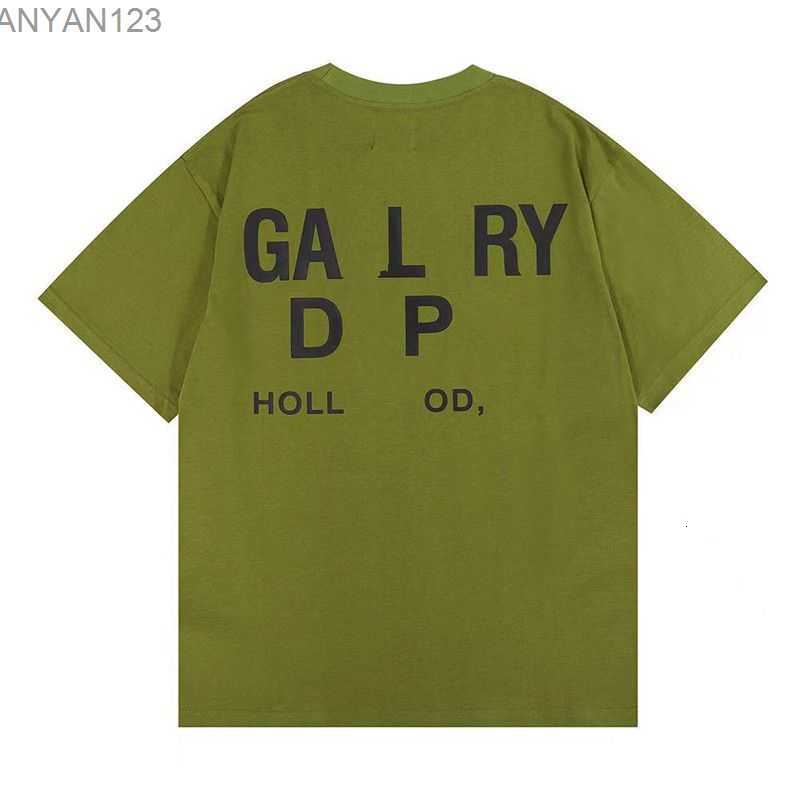 

2023 Summer Fashion Men' T-shirts Designer Galleryes Depts Shirt Alphabet Print Trendy Trend Basic Casual Loose Short T-shirt Half Sleeve9rif, A5