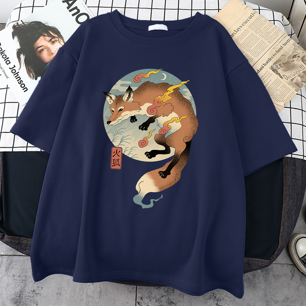 

Men' T-Shirts Fire Cartoon Japanese Print Men T-Shirt Kawaii Cute Clothing Harajuku Casual Men' Shirt Oversized Round Neck Male T Shirts 230225, Red
