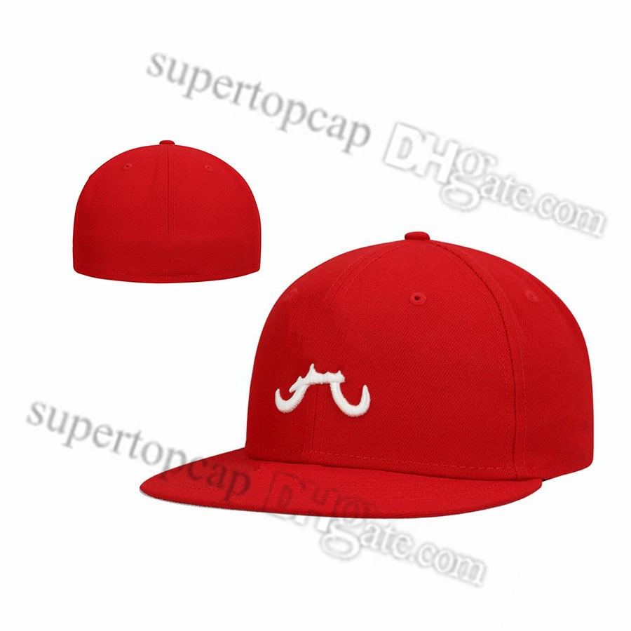 

2023 Men's Baseball Full Closed Caps Summer Navy Blue Letter Bone Men Women Black Color All 32 Teams Casual Sport Flat Fitted hats " A " " Atlanta Mix Colors F27-034