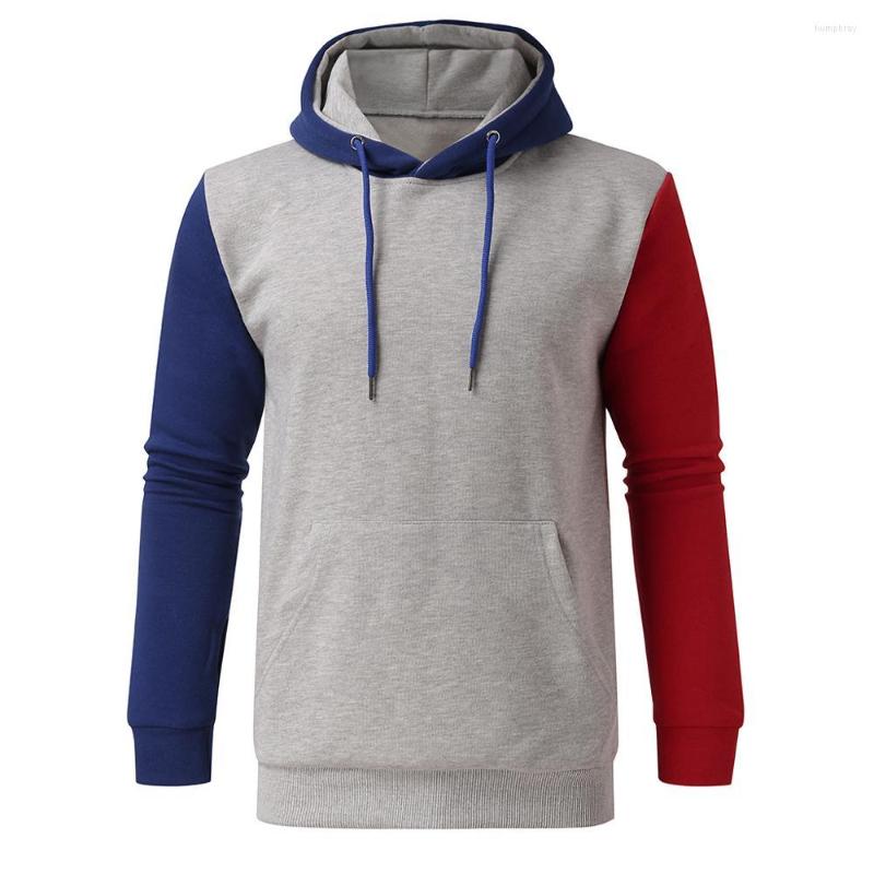 

Men' Hoodies 2023 The Casual Hoodie Cover Head Fashion Sleeve Matching Color, Gray hat