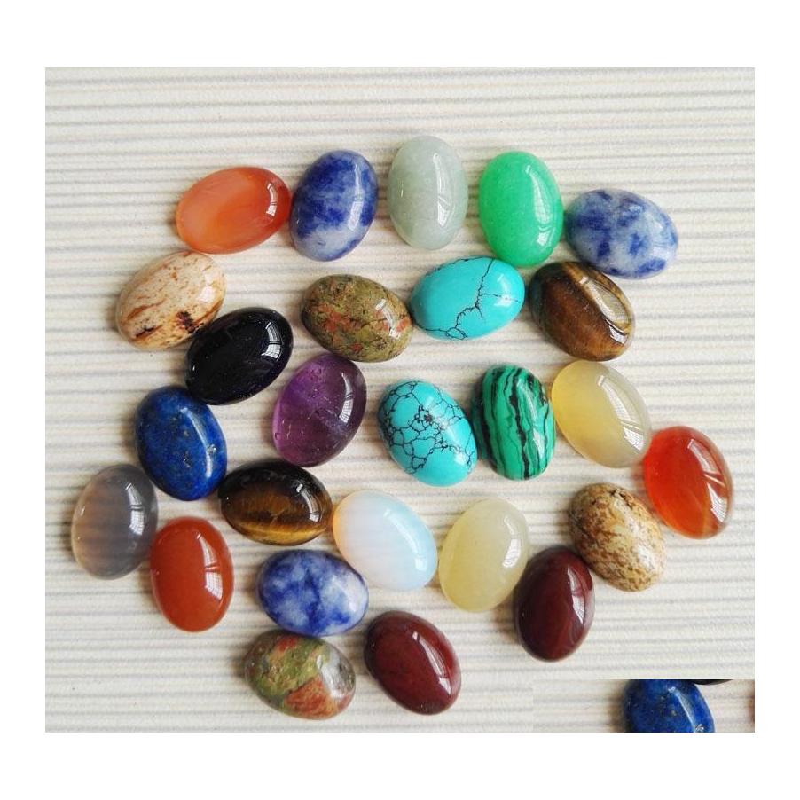 

car dvr Stone Natural Crystal Semiprecious 10X14Mm Tigers Eye Rose Quartz Opal Face For Necklace Ring Earrrings Jewelry Drop Delivery Dhoeh